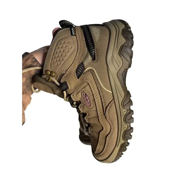 KEEN Targhee IV Waterproof Hiking Boots Womens Brindle Nostalgia Rose NEW SZ 5 - Picture 7 of 10